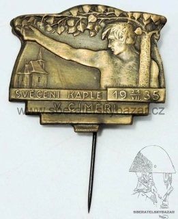 Odznak Svěcení kaple v Číměři 1935