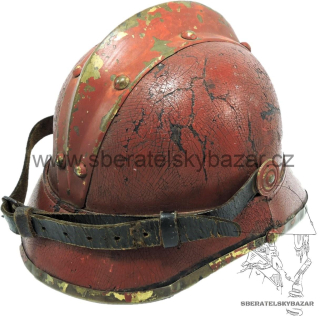 Hasičská přilba kožená