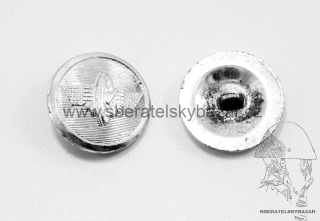 Knoflík ČSD - stříbrný 22mm