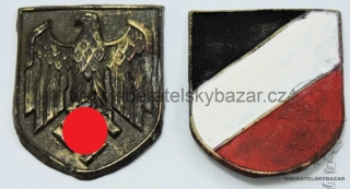  Znak na tropickou přilbu DAK - Kriegsmarine 