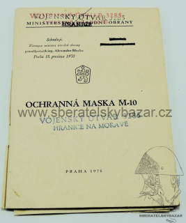 Předpis ČSLA maska M10 - Originál