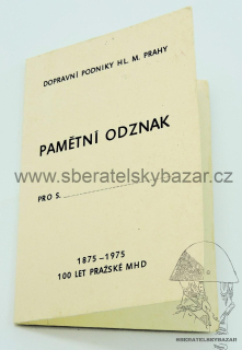 Dekret Dopravní podnik Praha - blanket