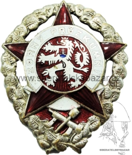 Odznak Vzorný průzkumník stříbřitý