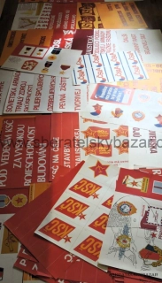 Originál propagandistické plakáty na nástěnku ČSLA 50ks