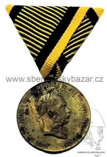 KRIEGSMEDAILLE - válečná medaile "2. DECEMBER 1873" 