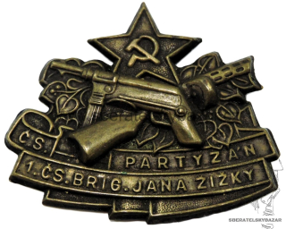 Odznak I. čs. partyzánské brigády Jana Žižky z Trocnova