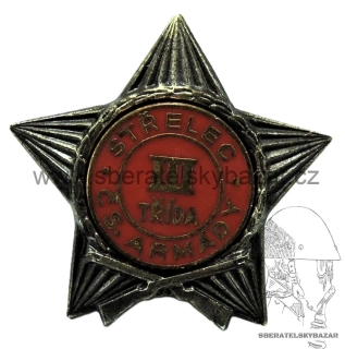 Střelecký odznak Čs. Armády - III. třída