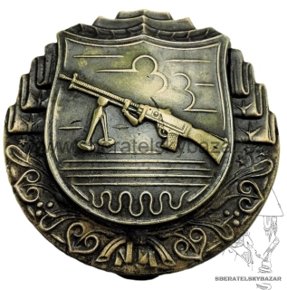 Československý odznak pro střelce z lehkého kulometu - těžká verze 