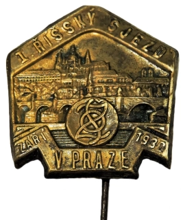 Odznak „1. říšský sjezd v Praze – září 1930“. 