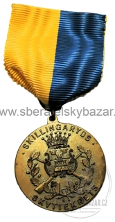 Švédská střelecká medaile Skillingaryds Skyttekrets 1965 