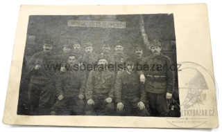 Fotografie – vojáci Rakousko-Uherska, „Mannschafts Baracke“ 