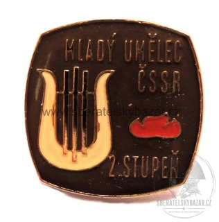 Mladý umělec ČSSR – 2. stupeň, odznak 