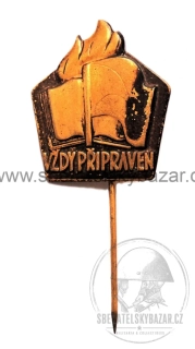 Odznak pionýr zlatý vždy připraven