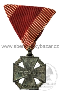 RU Karl-Truppenkreuz 1916–1918 – značený F.A., původní válečná stuha 