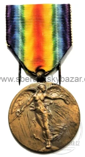 Belgie – Vítězná medaile 1914–1918 – Interallied Victory Medal – WWI
