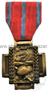 Belgie – Válečný kříž ohně 1914–1918 – Croix du Feu – WWI