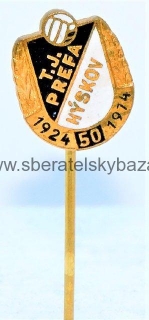 Odznak -  TJ Prefa HYSKOV 1924 - 1974
