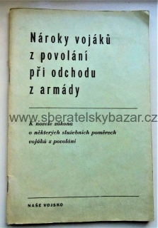 Nároky vojáků z povolání při odchodu z armády