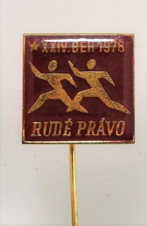 Odznak RUDÉ PRÁVO BĚH 