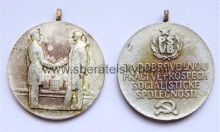 Medaile PS VB - Za dobrovolnou práci ve prospěch socialistické společnosti