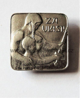 Odznak Za vlast - Značený - Zapínání