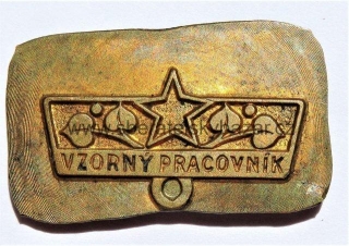 Výlisek zmetek stužky vzorný pracovník 
