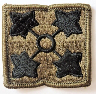 Nášivka US Army - Nášivka bojová - 4.pěší divize
