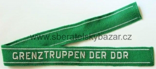 Rukavová páska pohraniční stráž DDR - Ärmelband Grenztruppen der DDR
