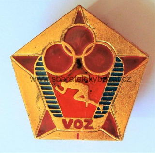 Odznak ČSLA - VOZ I - Zlatý - těžká verze Značený MK