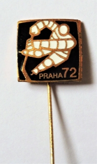 Odznak - MS 72 Praha - Hokej 