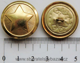   Knoflík SNB střední zlatý
