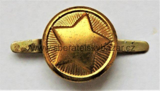 Čepicový knoflík SNB- Zlatý na čepici