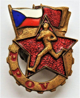 Odznak - PPOV - Velký zlatý - na šroub