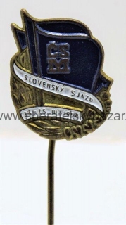Odznak ČSM - Slovesnký sjazd 1956