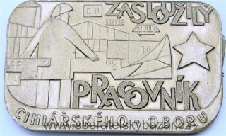 Plaketa Zasloužilý Pracovník Cihlařského oboru