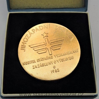 Plaketa Jihozapadní dráha 1982