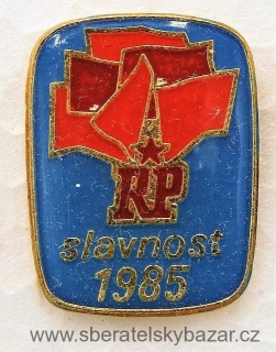 Odznak Růdé Právo - Slavnost- 1985