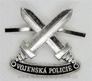 Odznak VOJENSKÁ POLICIE - stříbrný
