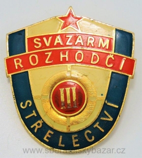 Velký odznak SVAZARM rozhodčí střelectví