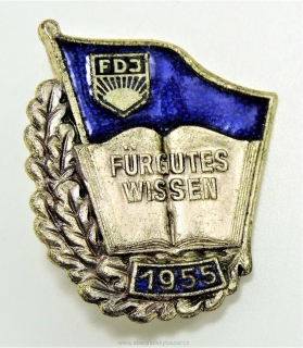 Odznak FDJ 1955 - číslovaný 