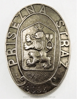 Odznak "placka" - Přísežná stráž 