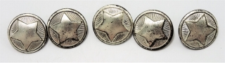 Knoflík SNB stříbrný - střední 22mm - 1kus 