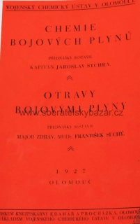 Chemie bojových plynů / otravy bojovýmy plyny 1927  - Reprint (Replika)
