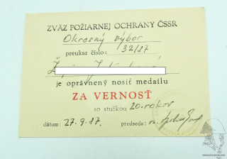 Dekret Za věrnost ČSPO