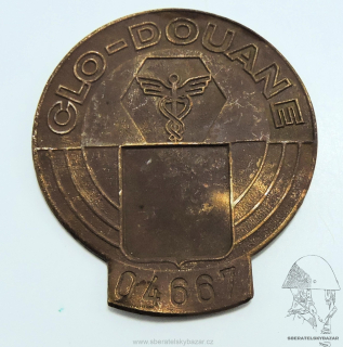 Služební placka Celník ČSFR - výlisek - r. 55x60mm