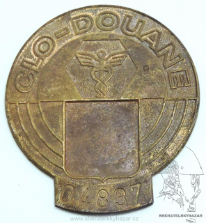 Služební placka Celník ČSFR - výlisek - r. 55x60mm