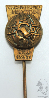 Odznak World youth festival ČSR 1947