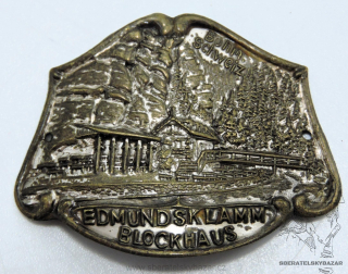 ŠTÍTEK štítek na hůl edmundsklamm blockhaus